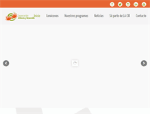 Tablet Screenshot of corporacioninfanciaydesarrollo.org
